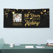 Elke dag zwarte goudsterren in het Making Spandoek (Beurs)