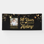 Elke dag zwarte goudsterren in het Making Spandoek (Horizontaal)