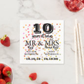 Elke datum bruiloft Jubileum Mr Mrs Right Servet (Insitu)