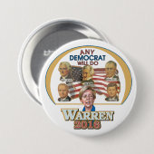 Elke democraat zal het doen ronde button 7,6 cm (Voorkant /achterkant)