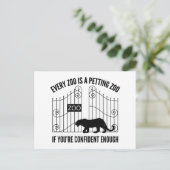 Elke dierentuin is een peperdierentuin briefkaart (Staand voorkant)