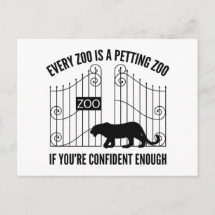 Elke dierentuin is een peperdierentuin briefkaart