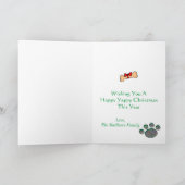 Elke Dog-foto met Kerstmis en feestdag Feestdagen Kaart (Binnen)