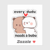 Elke Dudu heeft een bubu nodig Sticker (Vel)