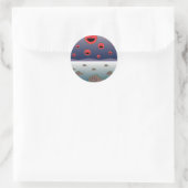 Elke dwaas kan ronde sticker (Tas)