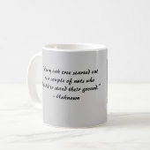 "Elke eikenboom begon... Koffiemok (Voorkant links)