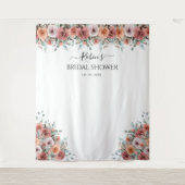 Elke evenement, Blush Peach Mint Bloem Fotobehang Wandkleed (Voorkant)