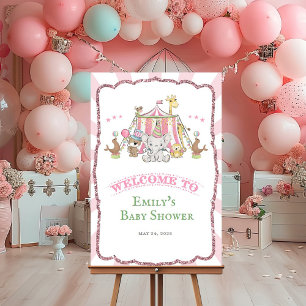 Elke evenement - Cute Circus Welkombord Poster
