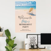 ELKE EVENEMENT - Strand Welkom Teken Poster (Thuiskantoor)