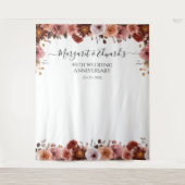 Elke Event Roze en Bordeauxkleurig Bloemen Foto Ac Wandkleed (Voorkant)