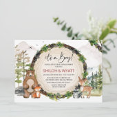 ELKE EVENT Woodland Animals Invision Kaart (Staand voorkant)