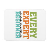 Elke expert was ooit een beginner magneet (Horizontaal)