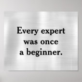 Elke expert was ooit een beginner poster (Voorkant)
