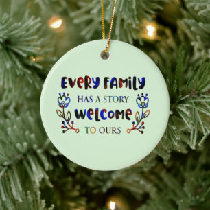 Elke familie heeft een artikel in ons, familie C Keramisch Ornament