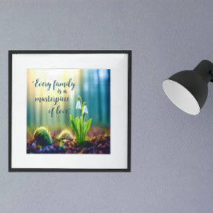 "Elke familie is een meesterwerk van liefde." Lent Poster