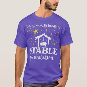Elke familie Stable Foundation Christelijke Jesus T-shirt