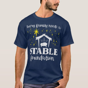 Elke familie Stable Foundation Christelijke Jesus  T-shirt
