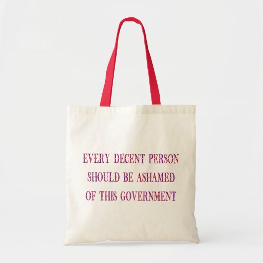 Elke fatsoenlijke persoon tote bag (Voorkant)