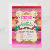 ELKE FEest - Mexicaanse Fiesta Feest Uitnodiging (Voorkant)