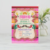 ELKE FEest - Mexicaanse Fiesta Feest Uitnodiging (Staand voorkant)