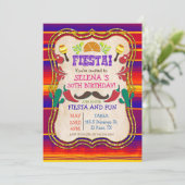 ELKE FEest - Mexicaanse Fiesta Feest Uitnodiging (Staand voorkant)