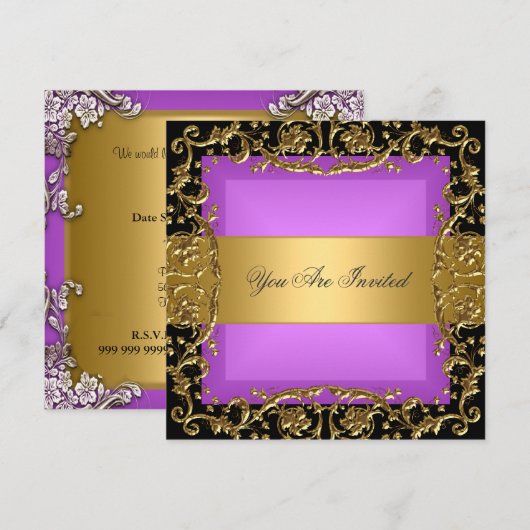 Elke Feest Uitnodiging (Voorkant / Achterkant)