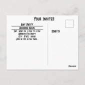 Elke feestviering Home Vakantie Verjaardag Muziek Briefkaart (Achterkant)