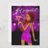 Elke feestviering van de doelpartij paars kaart (Voorkant)