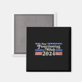 Elke functionerende Volwassene 2024 Grappige Retro Magneet (Voorkant / Achterkant)