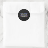 Elke functionerende Volwassene 2024 Grappige Retro Ronde Sticker (Tas)