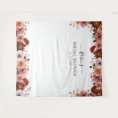 Elke gebeurtenis Blush en Burgundy Floral foto-ach Wandkleed (Voorkant (horizontaal))