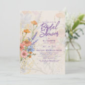 ELKE GEBEURTENIS Boho Wilde Bloemen Tuinfeest Kaart (Staand voorkant)