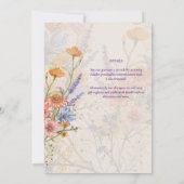 ELKE GEBEURTENIS Boho Wilde Bloemen Tuinfeest Kaart (Achterkant)