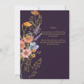 ELKE GEBEURTENIS Boho Wilde Bloemen Tuinfeest Kaart (Achterkant)