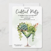 ELKE GEBEURTENIS - Cocktail Groene Uitnodiging (Voorkant)