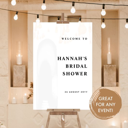 Elke gebeurtenis, Elegant en Modern Welkom Wit Acryl Bord