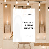 Elke gebeurtenis, Elegant en Modern Welkom Wit Acryl Bord