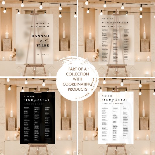 Elke gebeurtenis, Elegant en Modern Welkom Wit Acryl Bord