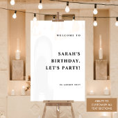 Elke gebeurtenis, Elegant en Modern Welkom Wit Acryl Bord