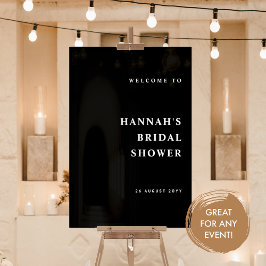 Elke gebeurtenis, Elegant en Modern Welkom Zwart Acryl Bord