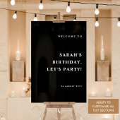 Elke gebeurtenis, Elegant en Modern Welkom Zwart Acryl Bord