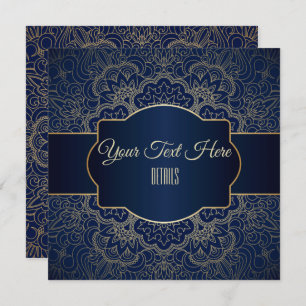 Elke gebeurtenis Elegant Gold Mandala Save The Date