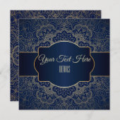 Elke gebeurtenis Elegant Gouden Mandala Save The Date (Voorkant / Achterkant)