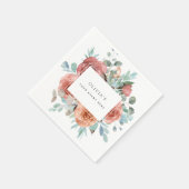 Elke gebeurtenis, Elegante Etherische Blush Peach  Servet (Hoek)