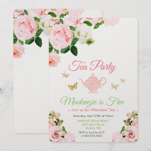 ELKE GEBEURTENIS - uitnodiging van Floral Tea Part