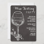 ELKE GEBEURTENIS - uitnodiging voor Chalk Wine Gla (Voorkant)