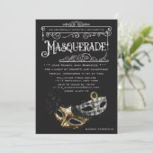 ELKE GEBEURTENIS - Uitnodiging voor Masqueradefees (Staand voorkant)