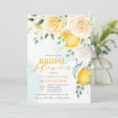 ELKE GEBEURTENIS Waterverf Citroen Citrus Bloemen Kaart (Staand voorkant)