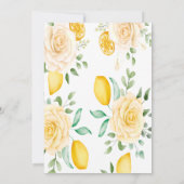 ELKE GEBEURTENIS Waterverf Citroen Citrus Bloemen Kaart (Achterkant)