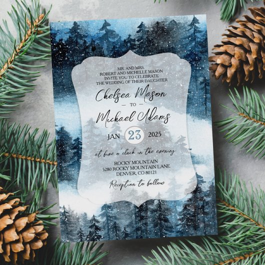 ELKE GEBEURTENIS - Winter Forest Uitnodiging